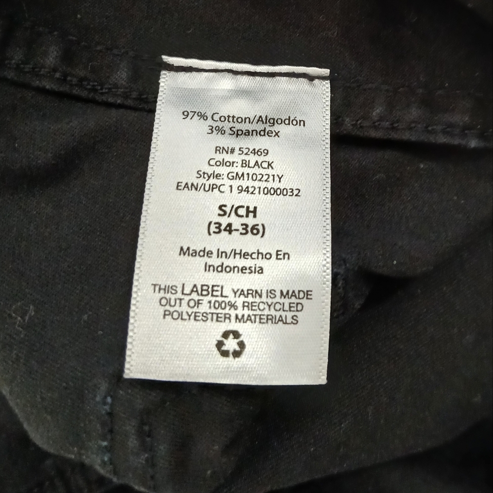 Men’s Black George Shacket Jacket — Utility Style Button Front Sz Small - Picture 6 of 6
